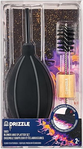 Miniatura 8 de FolkArt Drizzle - Juego de bandeja flexible y peine, herramientas de silicona duraderas perfectas para proyectos de arte y manualidades, 50829,