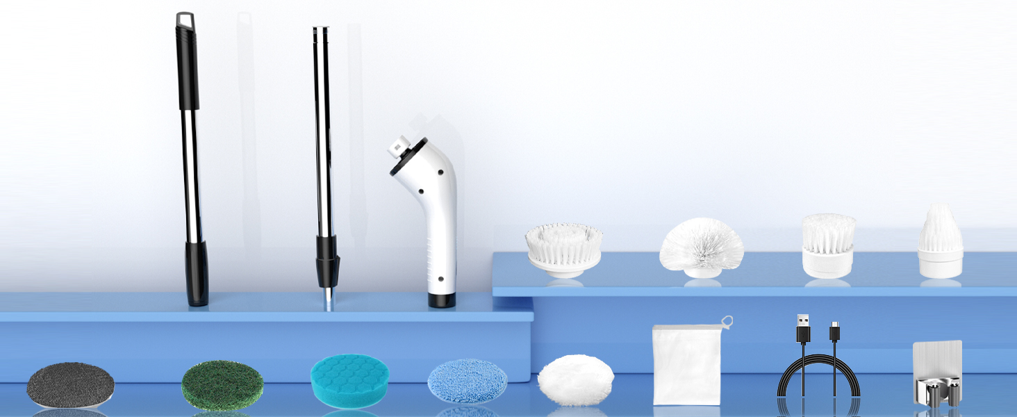 Amazon.com: SZFIXEZ Electric Spin Scrubber, Shower Cleaning Brush