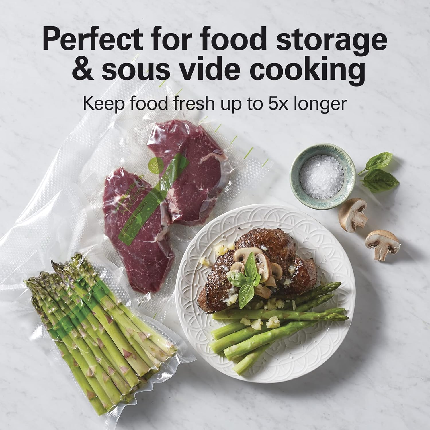 Blасk Frіdау - 60% оƒƒ Hamilton Beach NutriFresh Vacuum Sealer Machine with Bag Cutter, BPA Free Food Sealing Starter Kit, Silver (78220)