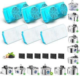 Cat Water Fountain Filter Replacement for 3.2L Wilreless Pet Water Fountain