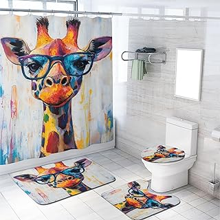 Explore Giraffe Shower Curtains for a Playful Bathroom Look