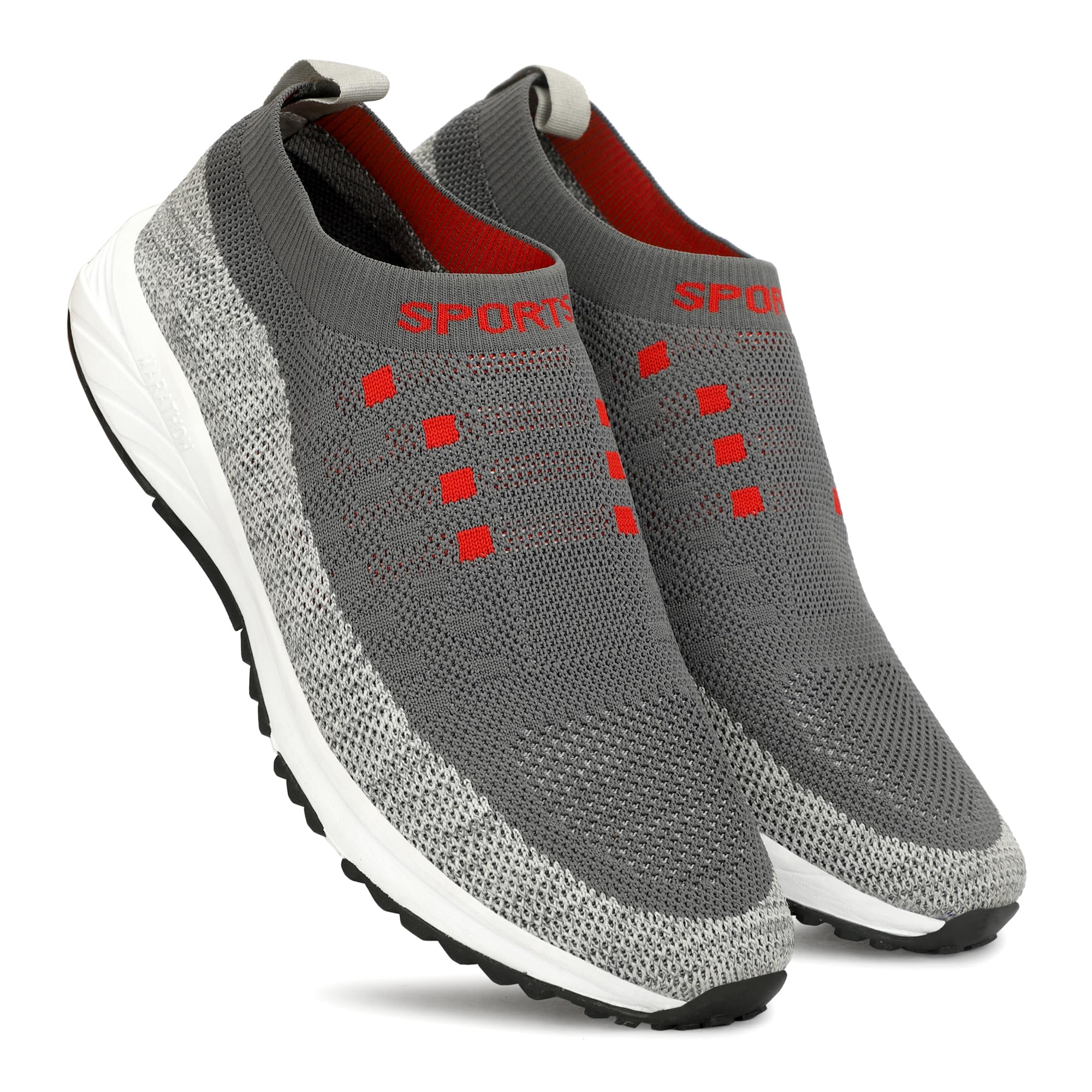 CALPASINO Breathable Slip-On Sports Sneakers for Men, Running, Hiking, Biking, Walking (Grey, 10) (B0D872JDR4) Amazon Price History, Amazon Price Tracker