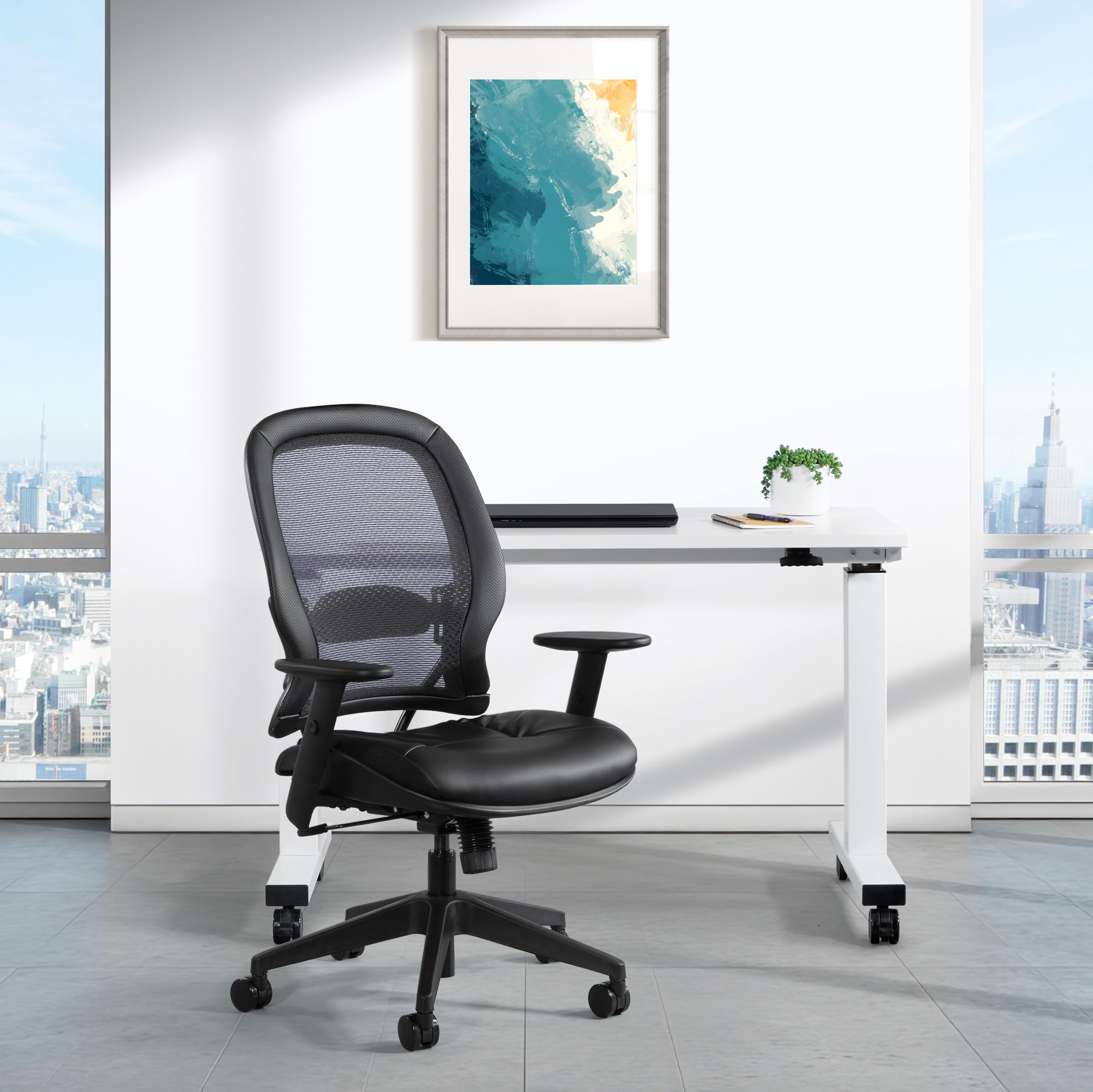 Amazon.com: Space Seating 57 Series Dark Air Grid Breathable Back