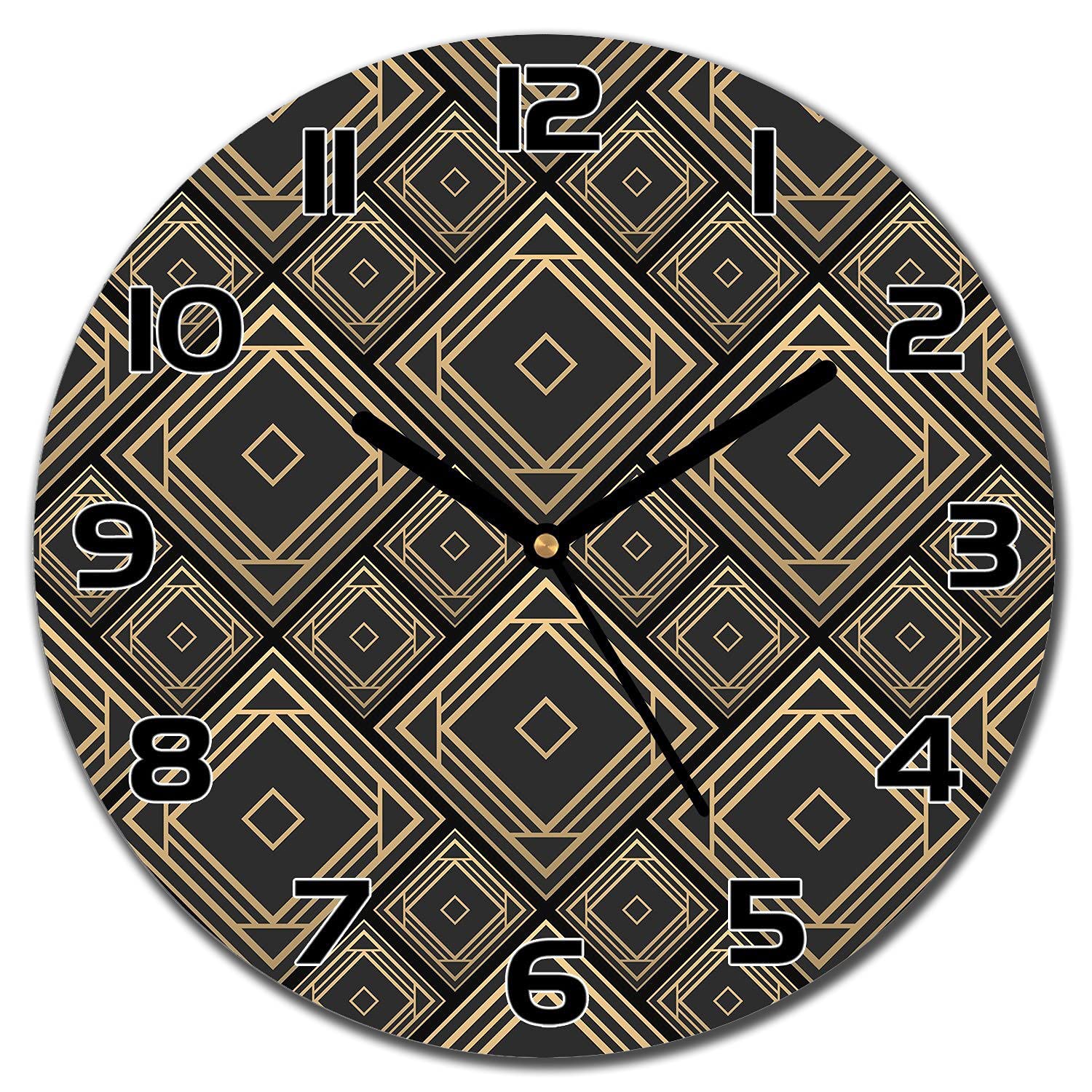 Horloge murale en verre sécurité design luxe 30 cm Coloray