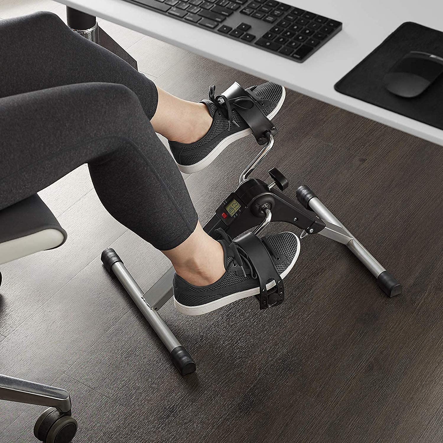 VOORDEEL™ Mini Pedal Exercise Cycle Fitness Bike for Exercise & Weight Loss | Digital Display with Time, Count, Calories & More | Ready-to-Use for Leg & Arm Workouts-image-42