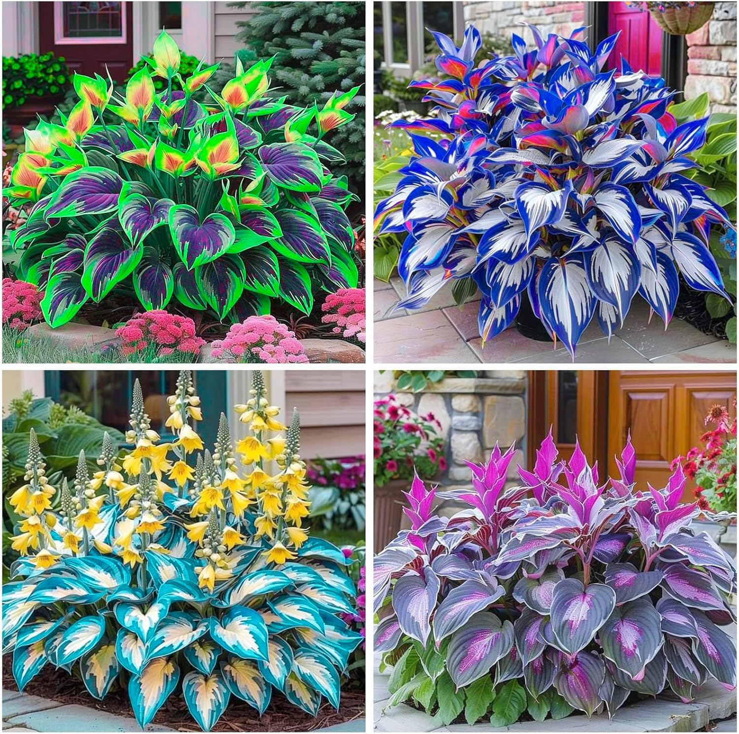 hostas Plants Bloom Year After Year Ornamental Flowers/Hardy Perennial/Wedding Flowers-10bulbs-d