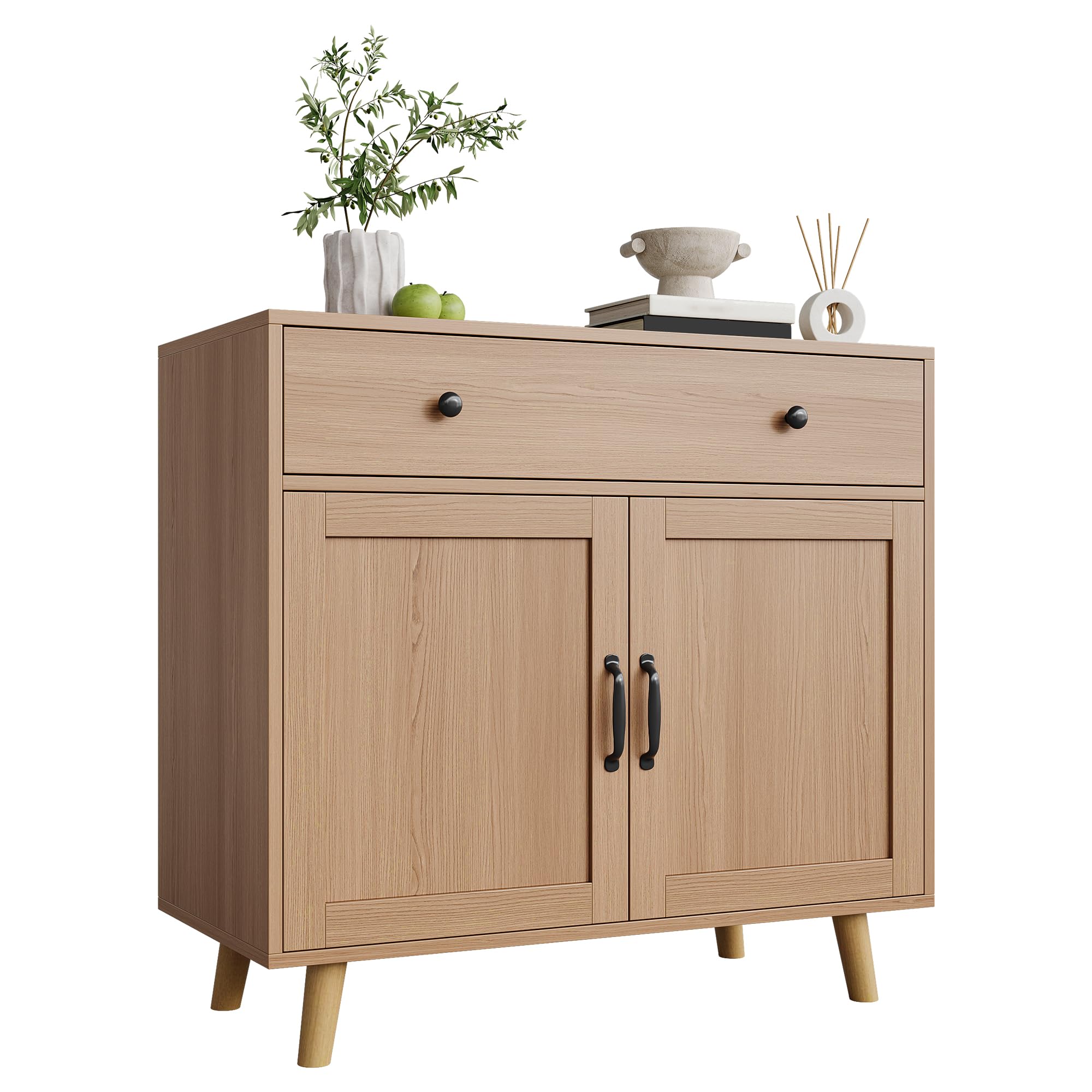 Armoire de cuisine avec tiroirs, armoire de rangement avec portes, style maison de campagne, pour salon, salle à manger, cuisine, couloir, 83 x 40 x 77 cm