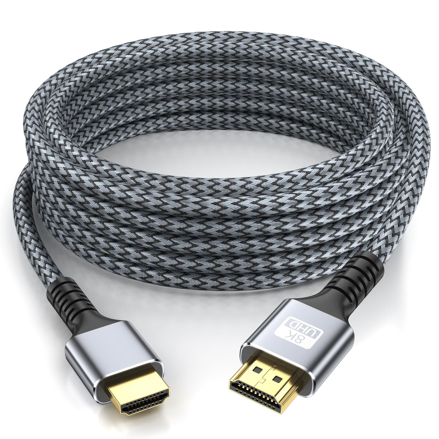 Cable HDMI 8k 7 m Ultra High Speed HDMI 2.1 Cable 8K @ 60HZ 4K @ 120HZ 48Gbps HDMI Cable para HDTV, PS4, PS5, Monitor Portátil, Xbox, HDCP 2.2 y 2.3, compatible con HDR, eARC, Ethernet, Dolby