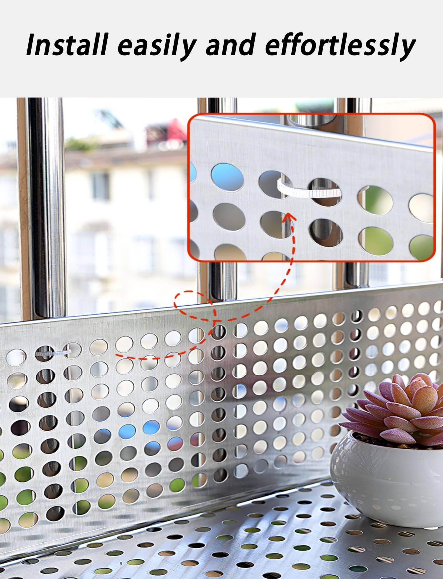 Generisch Lochblech aus Edelstahl, 10 mm Löcher, auslaufsichere Fensterdichtungen, einfache Montage, Robustes Metallgewebe für Belüftung, ideal für Heimwerkerprojekte, korrosionsbeständig