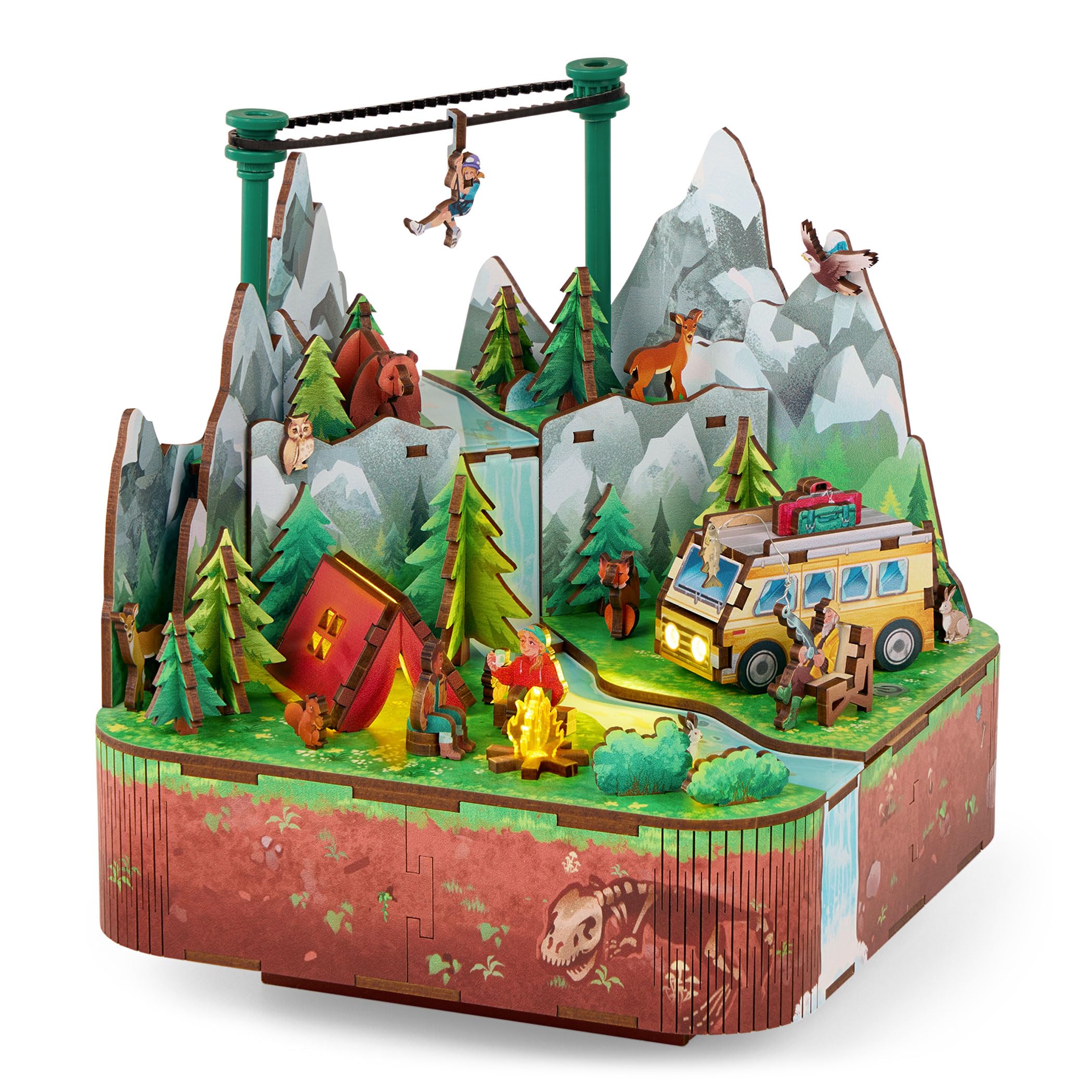 Arkitec Outdoor Adventures 3D Puzzle with Lights and Moving Zip Line