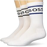 Mens 3-Pack Bold Logo Solid Cotton Socks