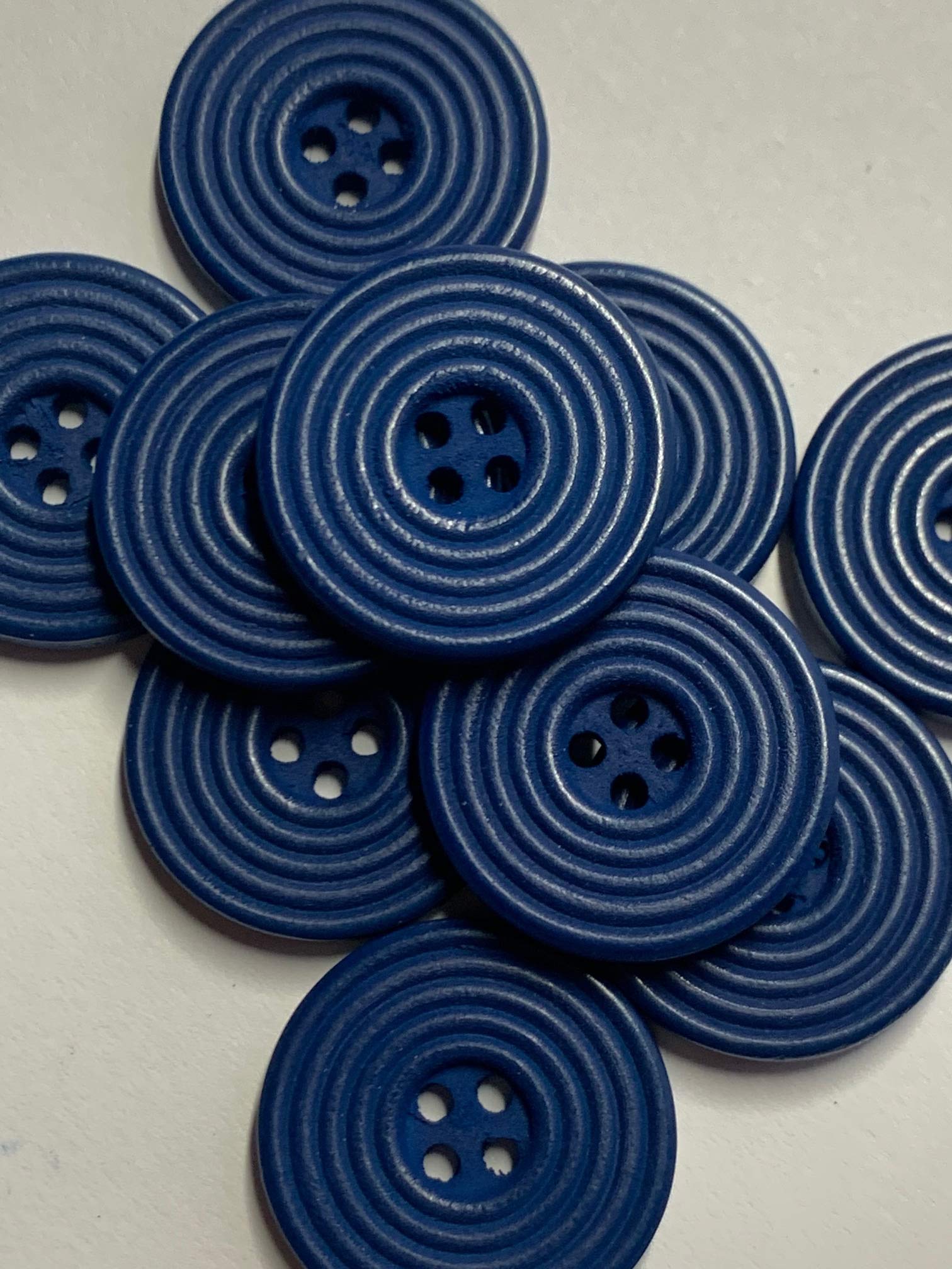 Buy The Bead and Button Box. 6 Wooden Concentric Circle Design Buttons