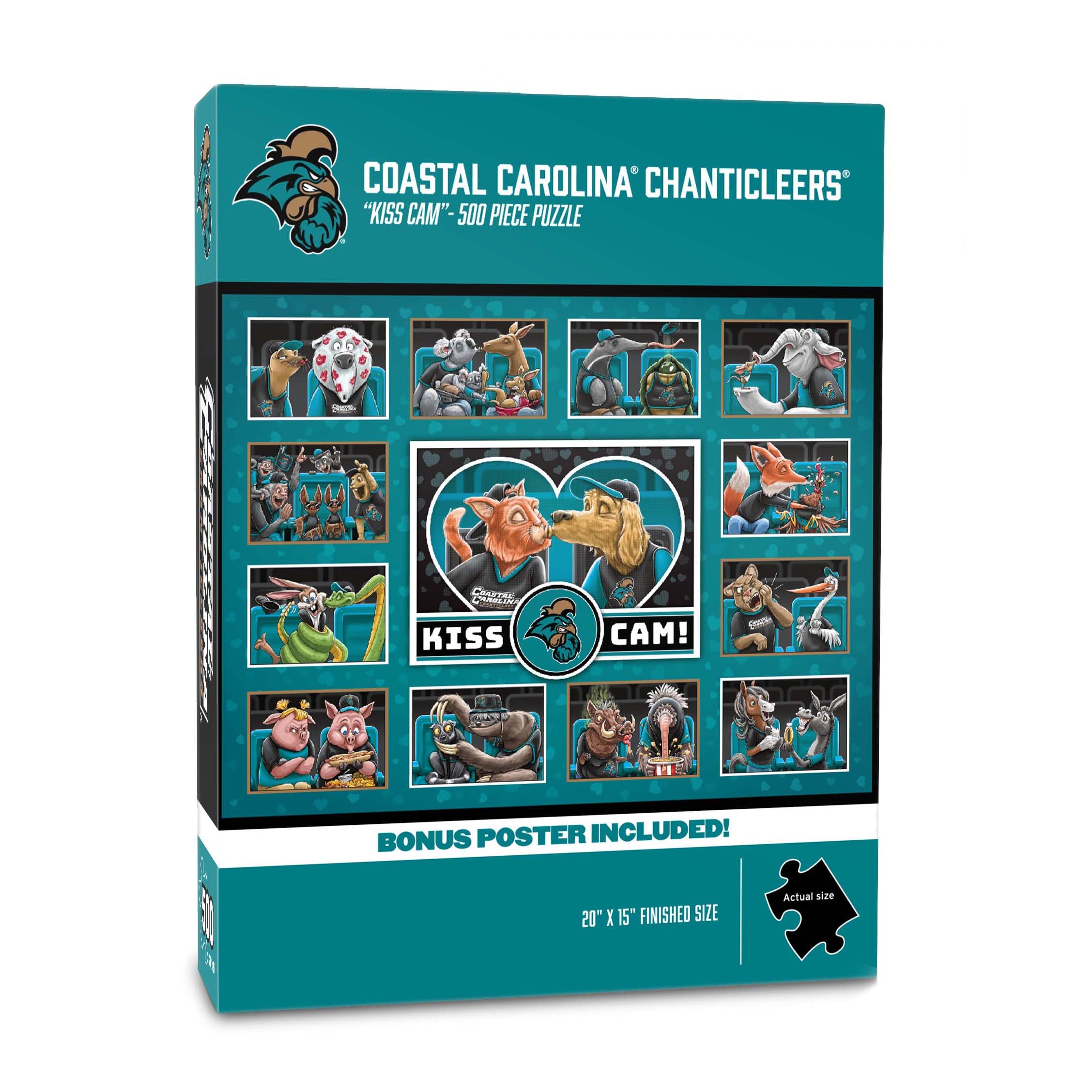 YouTheFan NCAA Coastal Carolina Chanticleers “Kiss Cam” 500 Puzzle