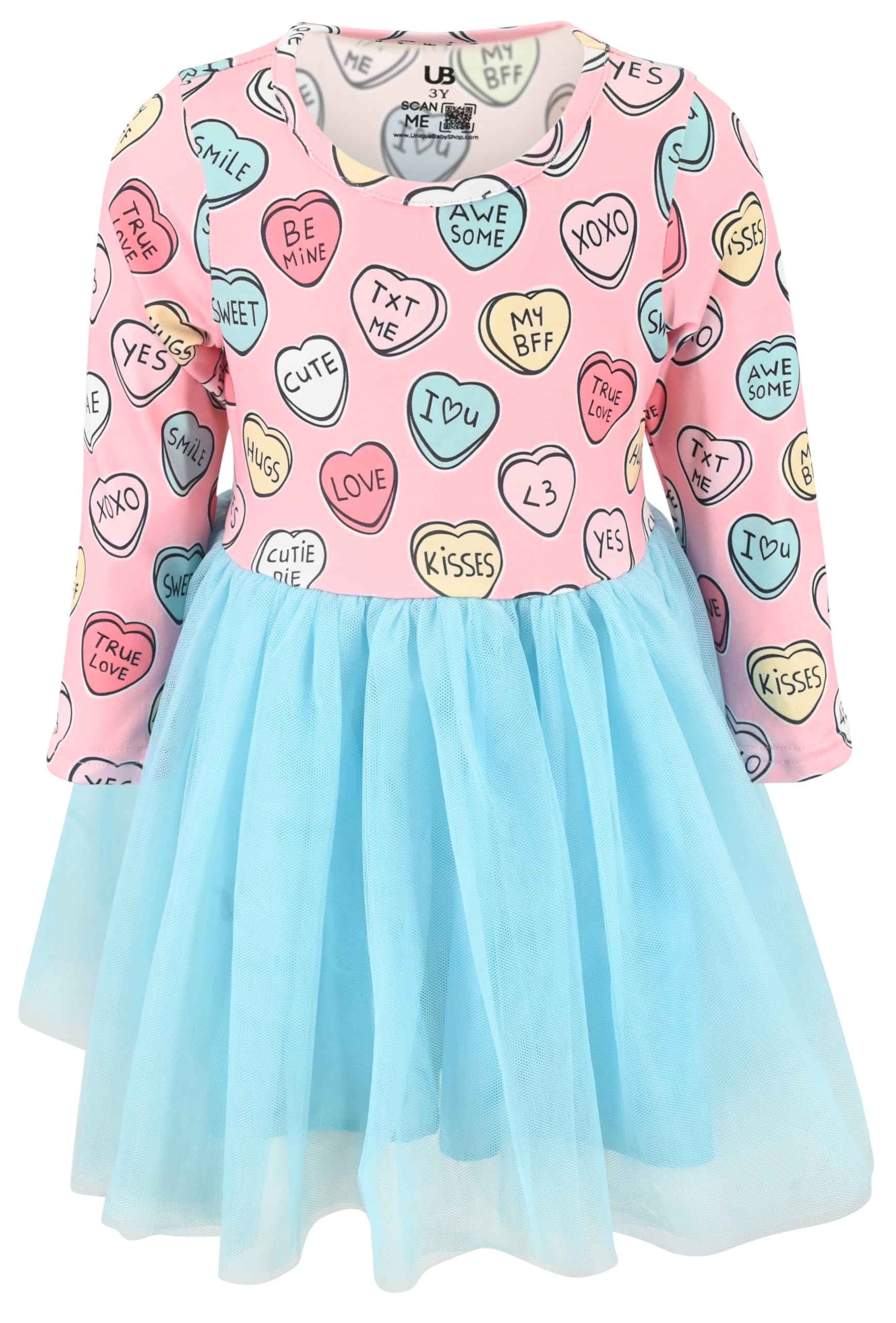 Girls Long Sleeve Tulle Tutu Dresses for Kid and Toddler