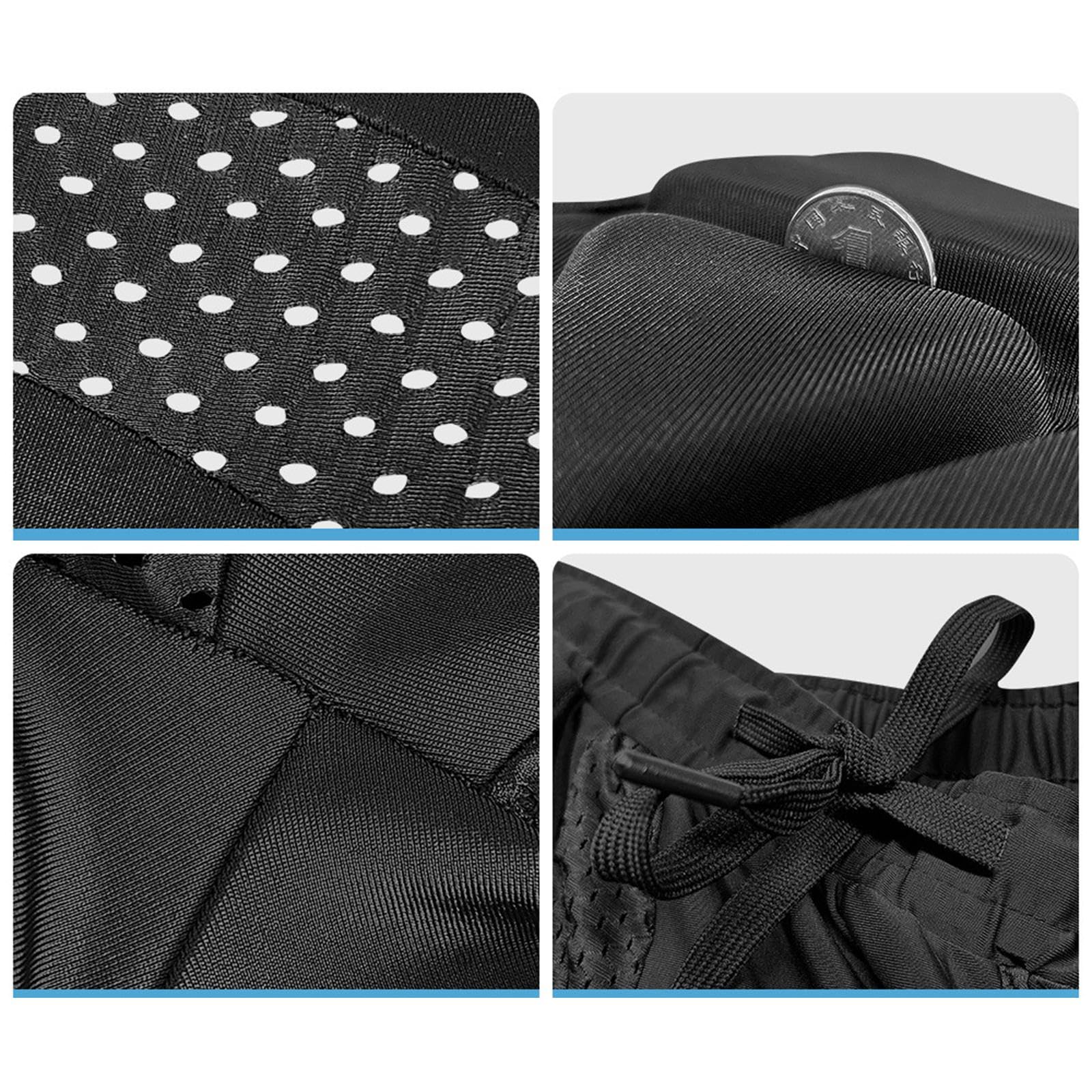 Générique Padded Shorts de Protection pour Homme avec Coussinets EVA Absorbant Les Chocs Taille Ajustable Matériau Respirant Adaptés à La Pratique du Vélo du SK, M