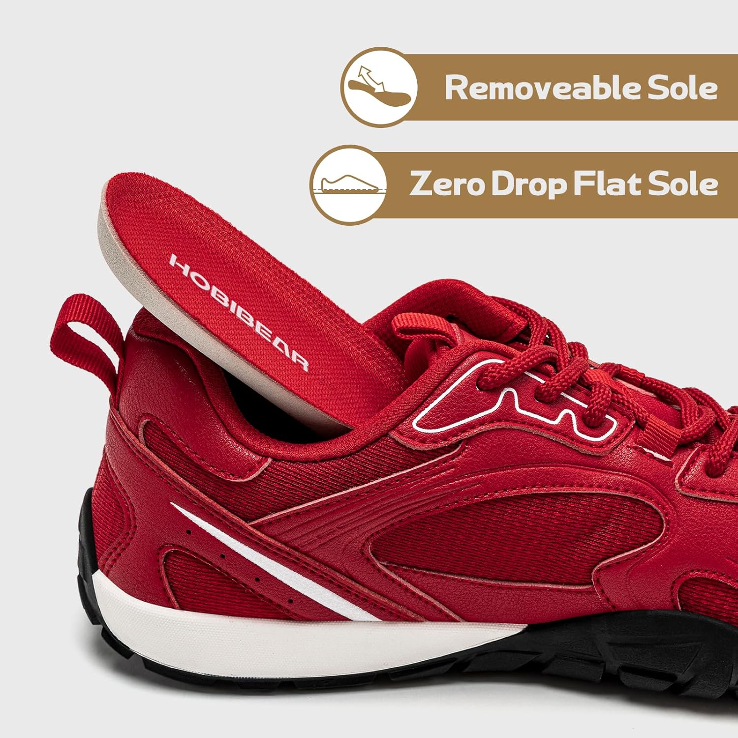 HOBIBEAR Womens Barefoot Shoes | Wide Toe Box | Comfortable Outdoor Sneaker