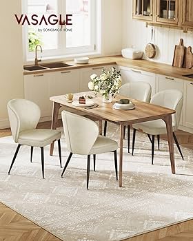 ナナオ BOSCO Dining chair CIMOTA Cutout Back Upholstered Dining Armchair Set of 2 - 7550