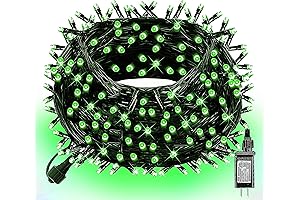 DAZZLE BRIGHT Christmas 300 LED String Lights, 100FT String Lights, Xmas Vintage Outdoor Light Decor
