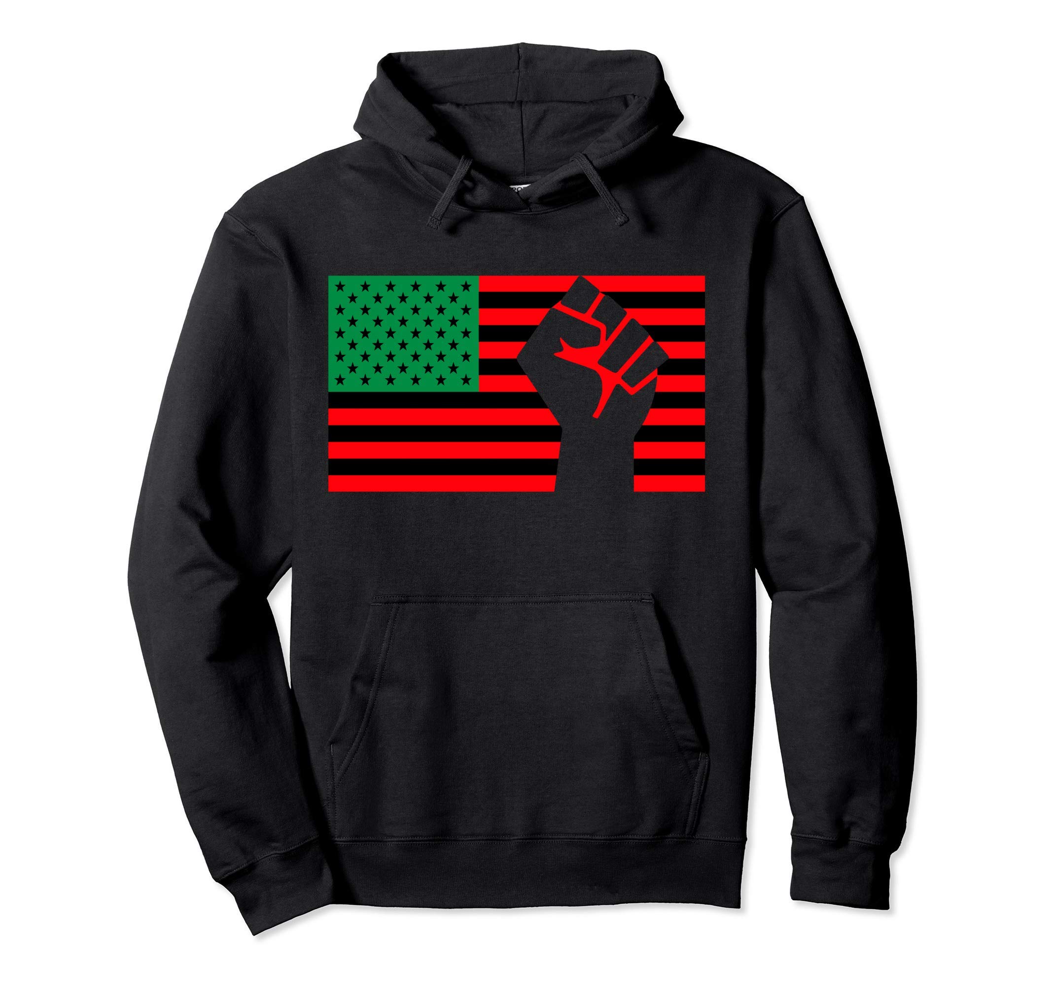 Black Lives Matter Pan African American UNIA Flag Juneteenth Pullover HoodieOEKO-TEX STANDARD 100