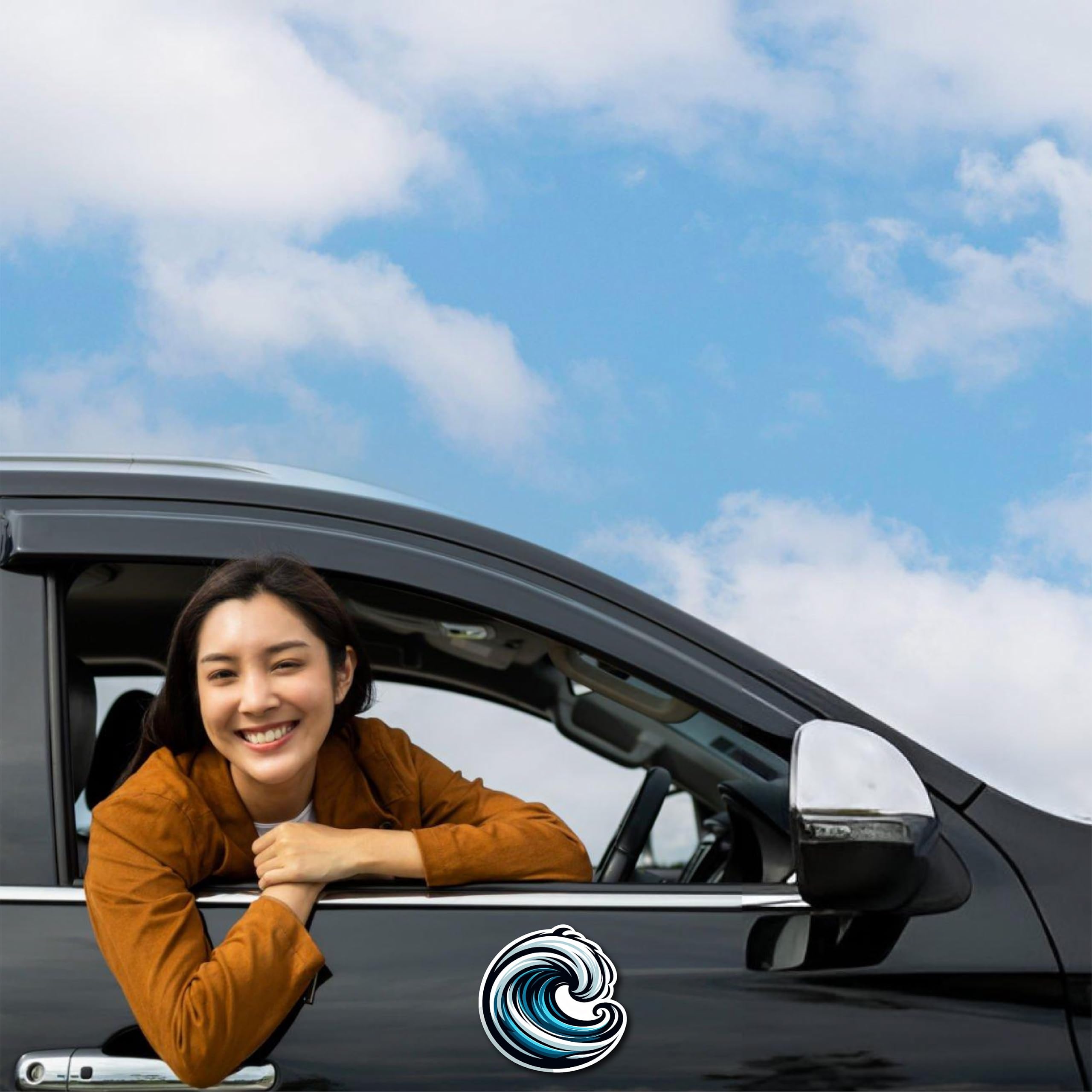 Wave Car Sticker for Car Versatile Car Stickers and Decals Durable Car Sticker Set Durable Automotive Exterior Accessories — view 2