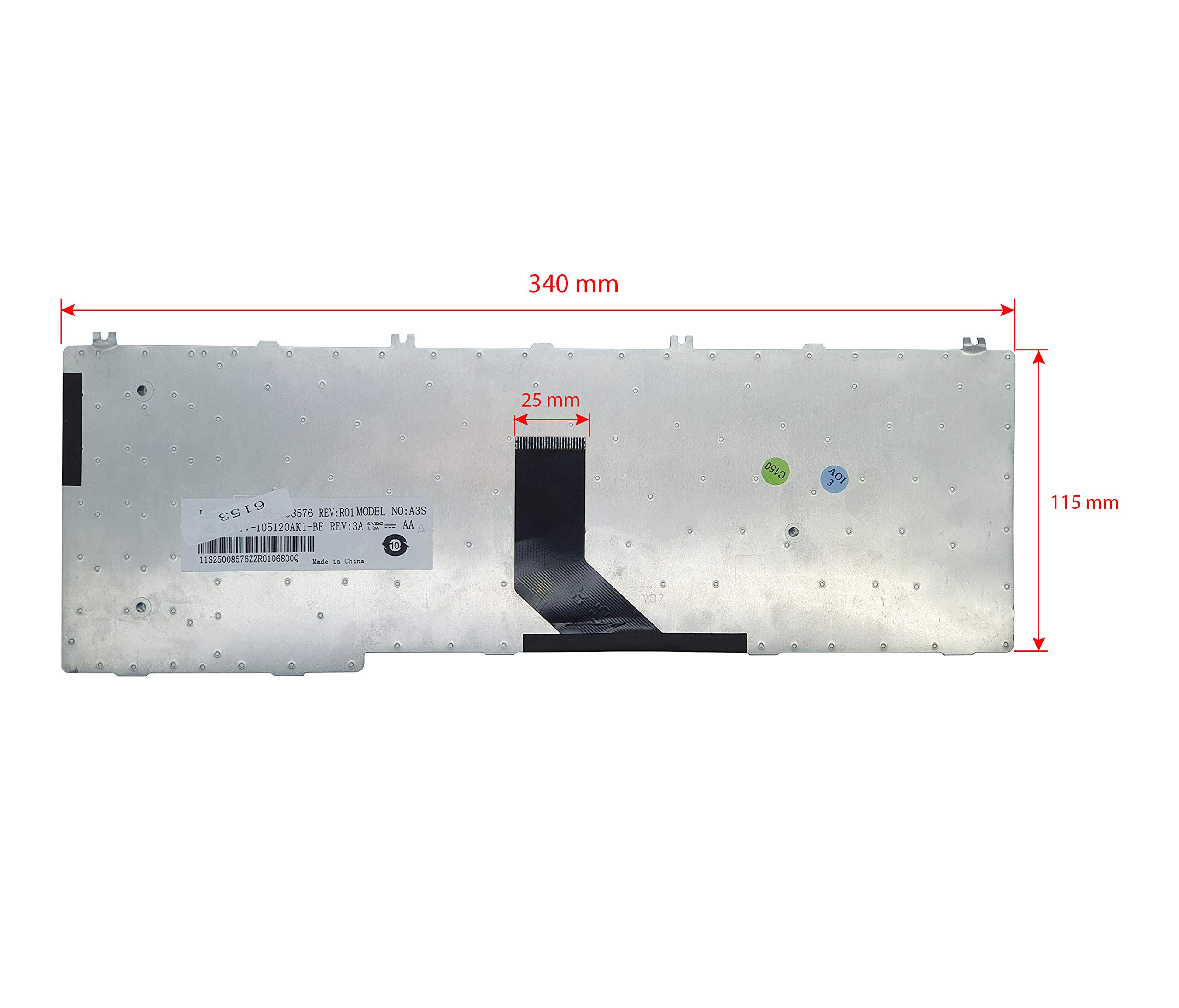 Tastiera Italiana NewNet Per Lenovo IdeaPad Z560, Z565, G570 - Layout QWERTY Nero/Grigio
