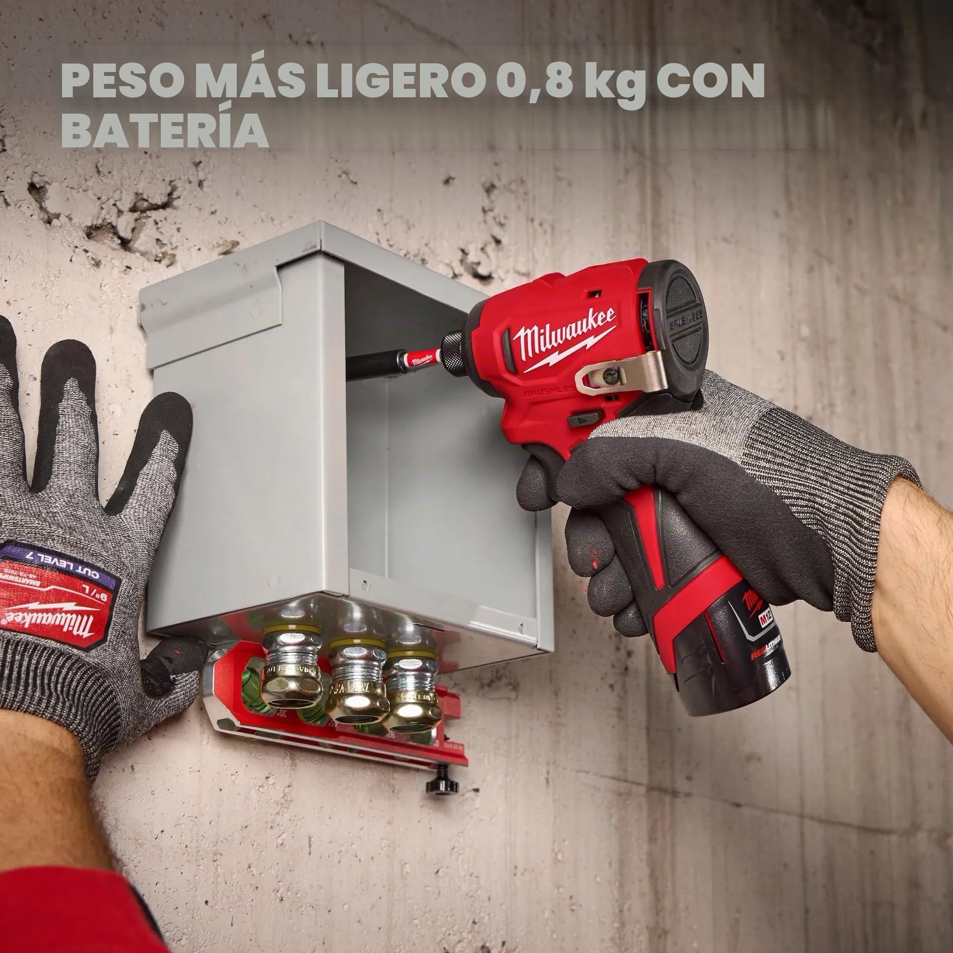 Milwaukee M12 - Destornillador de impacto hexagonal subcompacto sin escobillas de 1/4 pulgadas (herramienta básica)