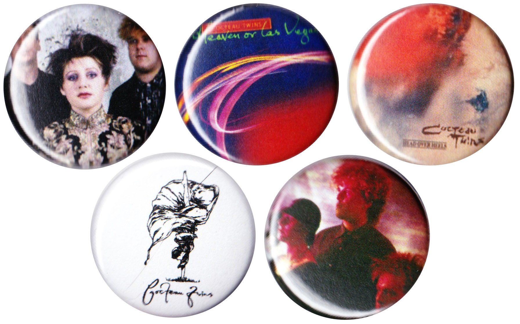 COCTEAU TWINS 1" Button/Badge Pinback Set!