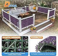 Vista 2 de TANG Paneles de pared de césped falso de maní, telón de fondo de 20 x 20 pulgadas, paneles de boj artificiales, decoración de pared verde, pared