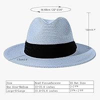 Vista 61 de Lanzom - Sombrero de paja playero para mujer, de ala ancha, plegable, estilo Fedora, UPF50+