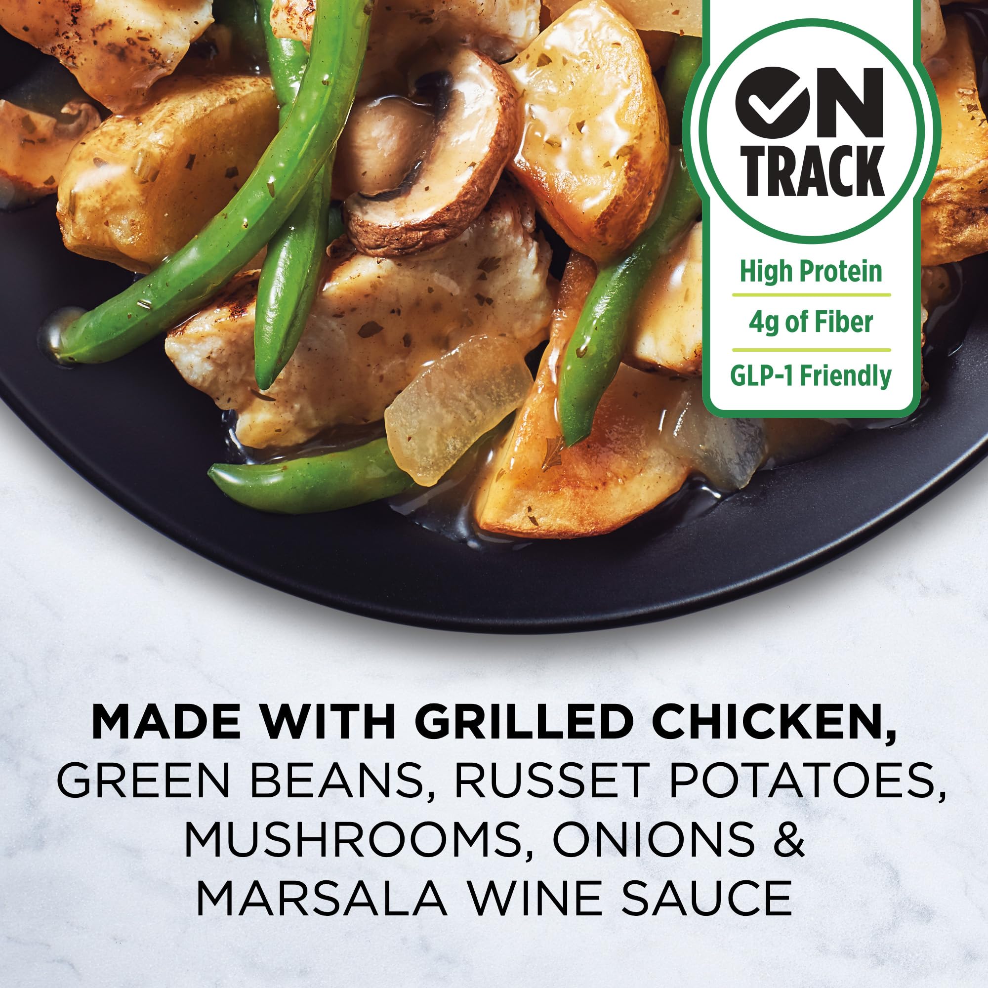 Healthy Choice Simply Steamers Grilled Chicken Marsala Convenient Microwave Meal Made With No Preservatives Frozen Meal 9 9 — view 2