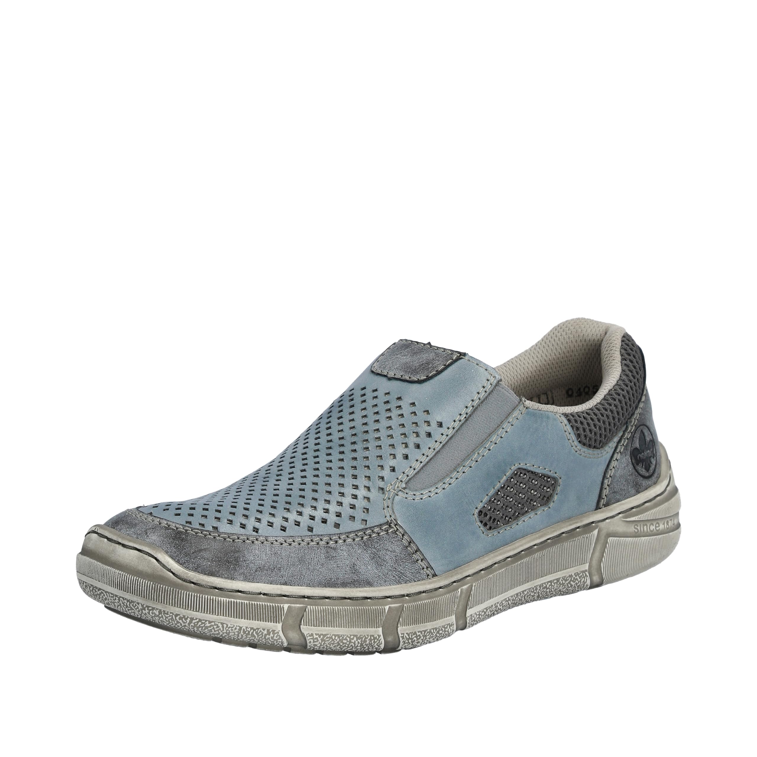 Rieker Adult Master-Artikel FSK Men's Low Shoes Other, Blue Combination, 10.5 UK