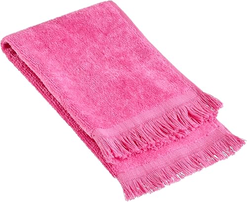 Vista 22 de Paquete de 12 - Toalla de Rizo para Dedos con Flecos Dobladillados Reversible (Tamaño 11" An x 18" L), Algodón (Blanco) Precio Promocional