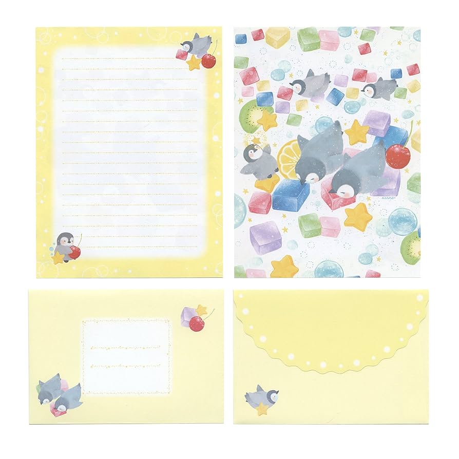 Amazon.co.jp: 吉田麻乃 レターセット【カラフルゼリーの海