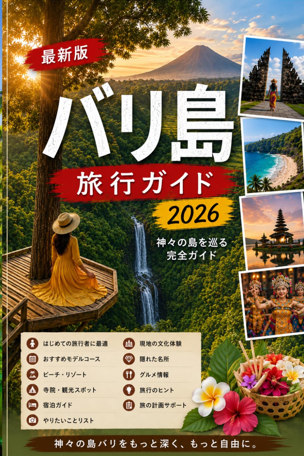 バリ島旅行ガイド（旅程）: 初めてバリ島を訪れる人のための、宿泊先、アクティビティ、ビーチ、寺院、隠れた名所、地元料理、そして賢い旅程プランをご紹介します。