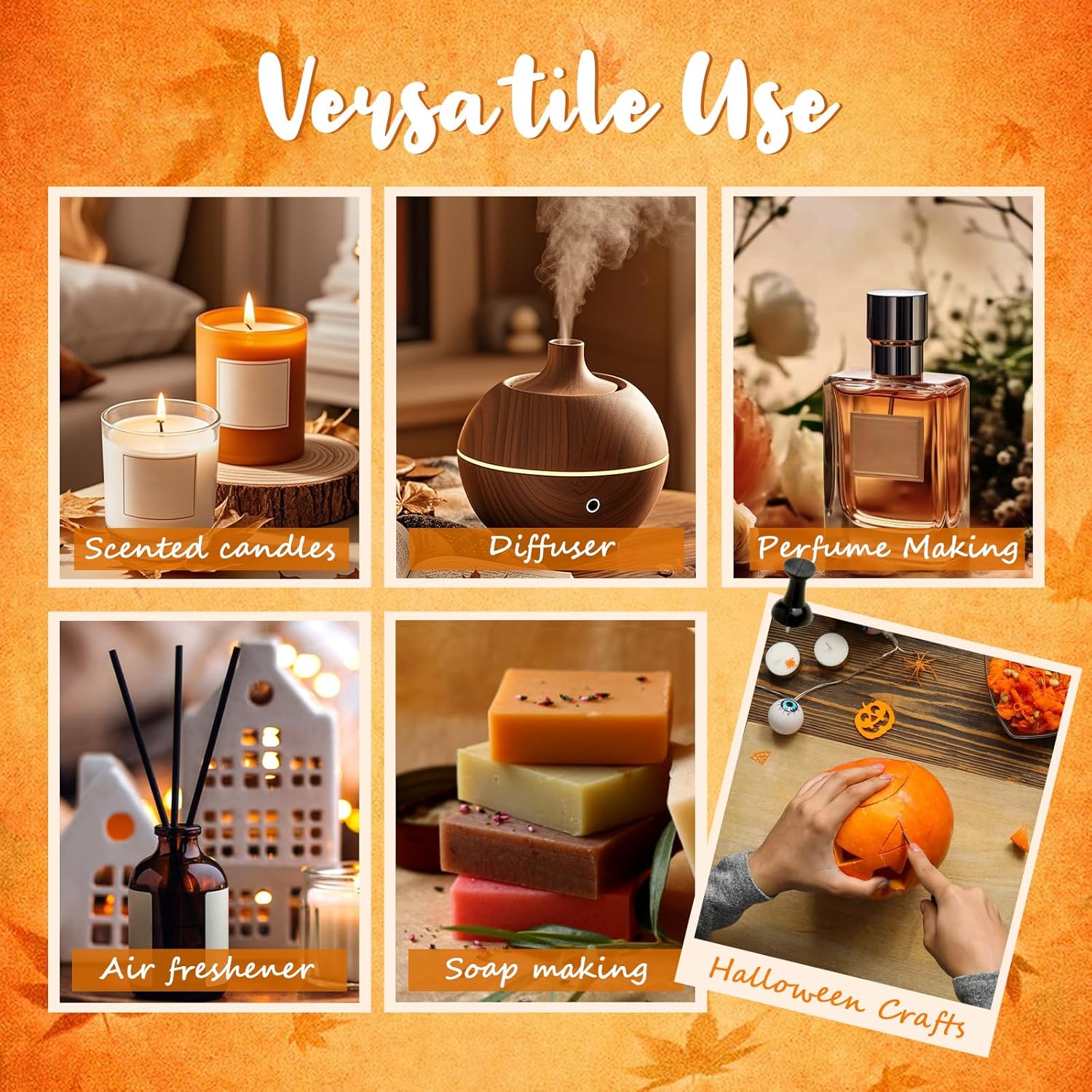 Cinnamon Apple Essential Oil, 100ml Fall Essential Oil for Diffusers for Home, Autumn Scented Oils for Candle & Soap Making, Bath Bombs, Massage - 3.38FL.OZ - Image 8