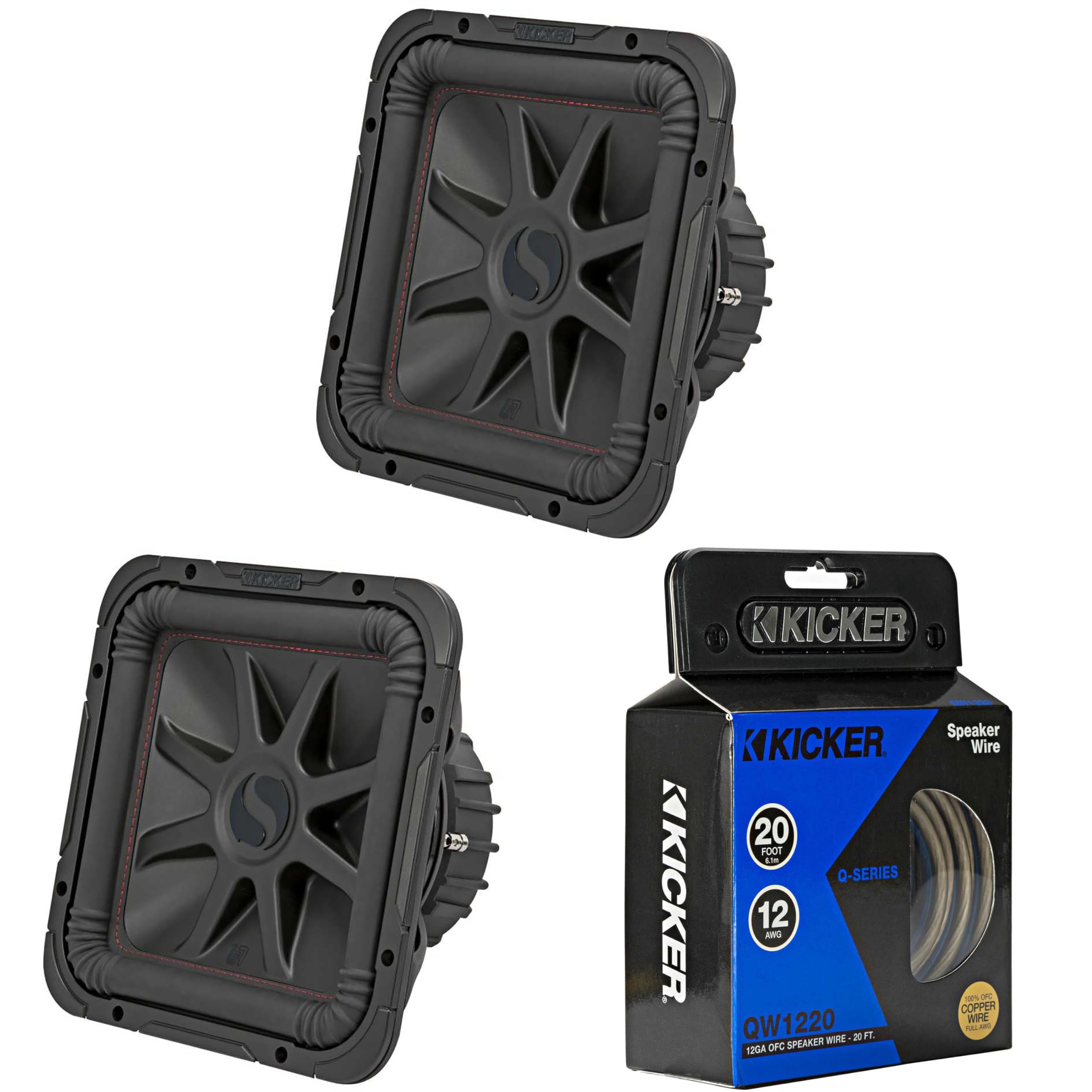 ラ*ム様 KICKER　12Inchi Woofer　2set Amazon.com: KICKER (2 45L7R122 L7R 12-Inch (30cm) Subwoofer, Dual