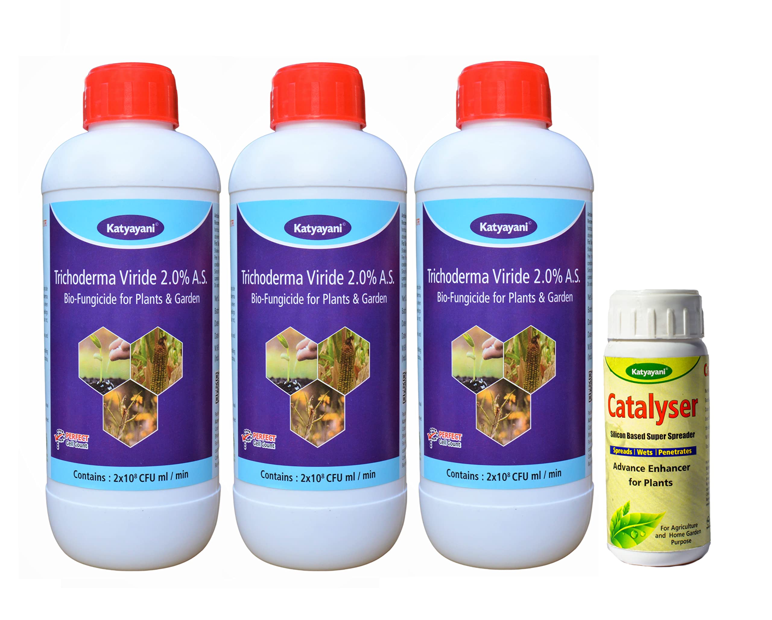 Buy Katyayani Trichoderma Bio Fungicide With Silicon Spreader For s and