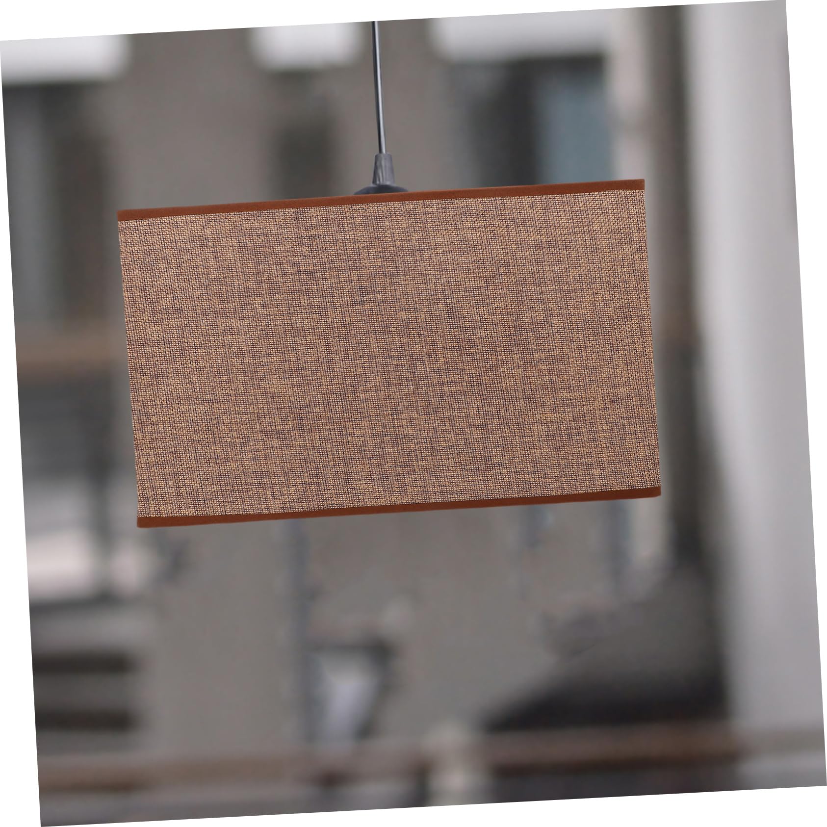 SEWACC Pantalla De Lino Rectangular Para Lámpara Accesorio Decorativo De Sencilla Para Decoración De Escritorio