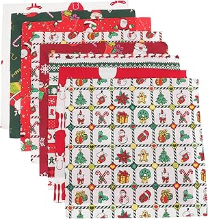 SEWACC 8個クリスマスコッ生 シート 作り パッチワーク 縫製用 クリスマス