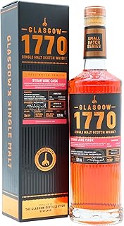 Glasgow 17705 year old Small Batch Series Syrah Wine Cask Unpeated Single Malt Scotch Whisky 70cl 593 ABV