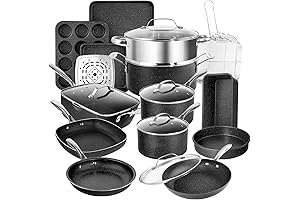 GraniteStone Blue 20-Piece Pro Cookware and Bakeware Set