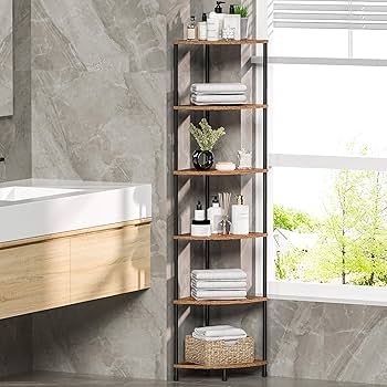 CLC73 プランテーション グロウン ティンバース チェストドレッサー 6段 Rolanstar Bookshelf, 6 Tier Bookcase, Industrial Storage