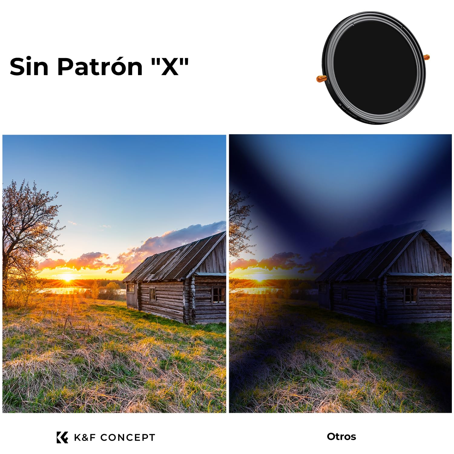 K&F CONCEPT 55mm Filtro Variable ND2-32 y Polarizador 2 en 1, ND2-32 Filter Densidad Neutra & CPL con 24 Capas Revestimiento Nano para Cámara Lente (Nano-D Serie)