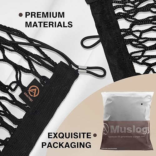 Miniatura 181 de Muslogy Red de carga para maletero estilo sobre compatible con Toyota RAV4 2013-2018, accesorios personalizados, organizador de maletero mejorado