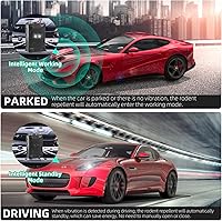 Vista 4 de 2 Pcs Under Hood Rodent Repeller with Strobe Light & 3 Power Supply Methods, Professional Ultrasonic Mouse Repellent Rat Squirrel Deterrent for 12V