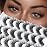 Losha Lashes 14 Pairs Fluffy False Lashes Soft Handmade Fake Eyelashes Vegan Cat Eye Lashes that Like Lash Extensions (P01)