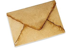 Wanderings Handmade Antiqued Envelope with Deckle Edge - 4.25 x 6.25" -...