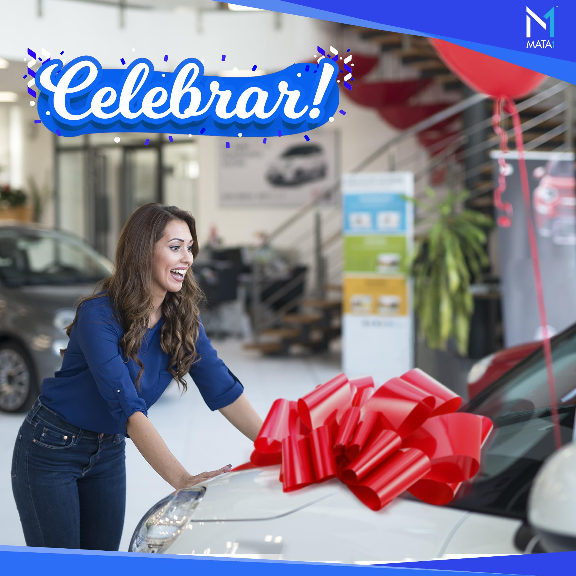 Lazo Gigante para Coche Rojo 76 cm 30 Pulgadas para Envolver Regalos