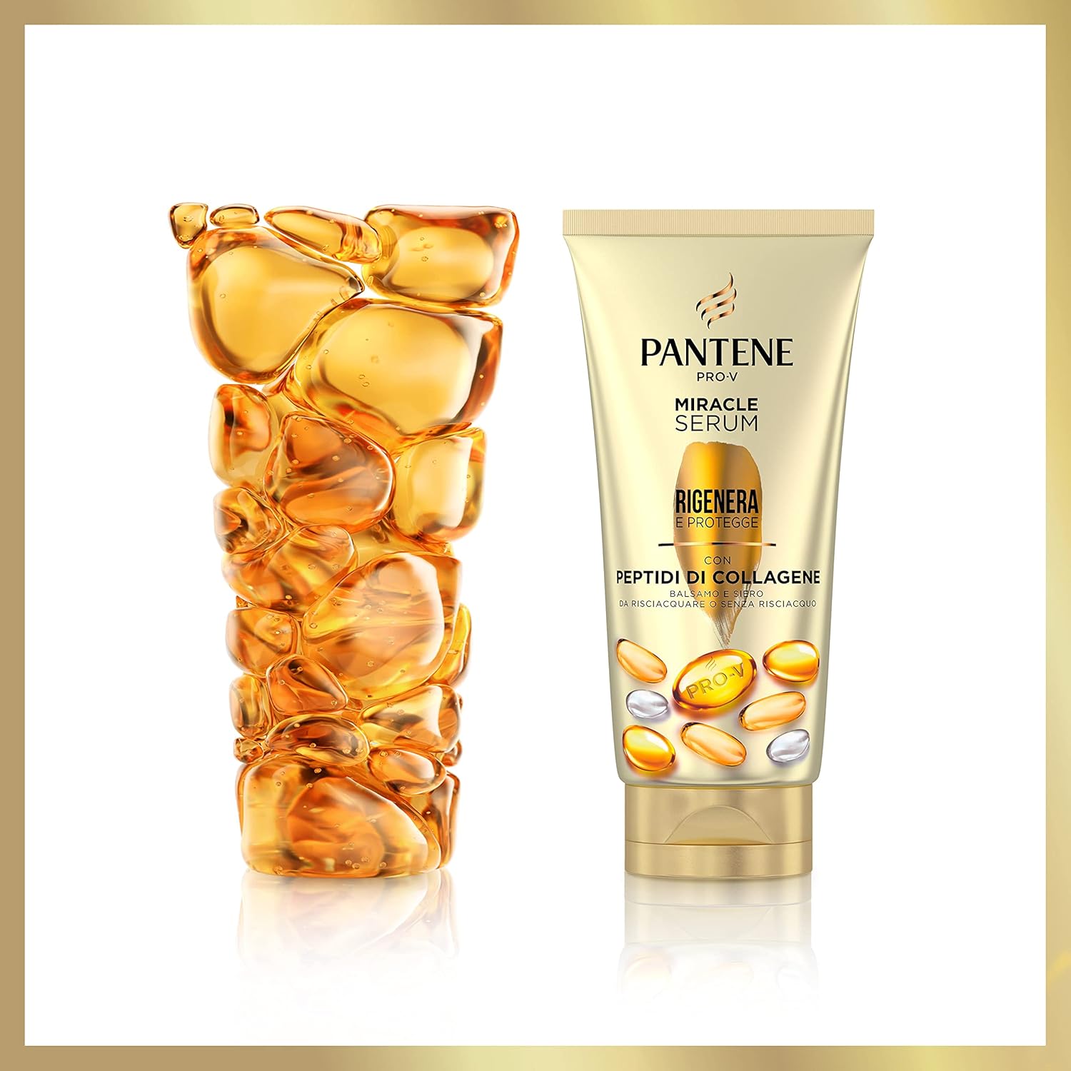 Pantene Miracles, Protezione Cheratina, Rigenera E Protegge, Set Regalo: Serum Shampoo 250ml, Balsamo Siero 200ml, Maschera 300ml, Con Peptidi Di Collagene, Per Capelli Deboli E Danneggiati Modello precedente - Immagine 4