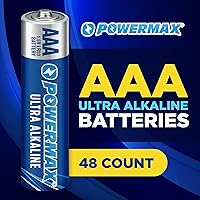 Vista 2 de Powermax 48 pilas AAA triples, batería alcalina de larga duración para el hogar y la oficina, vida útil de 10 años, embalaje resellable